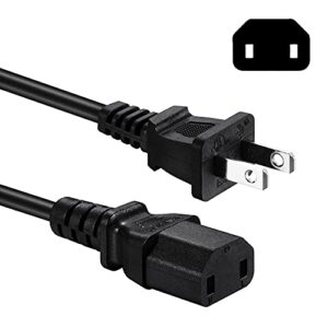 4 feet power cord compatible with sony ps4 pro playstation 4 pro console, xbox one/xbox 360 slim / 360 e power supply brick, power cable replacement