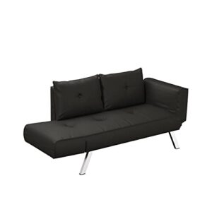 Serta Marin Convertible Sofa, Black