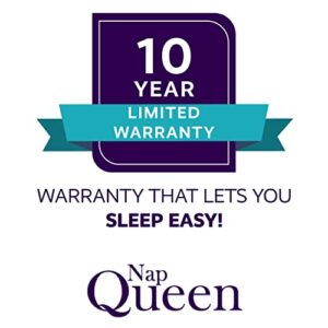 NapQueen 6 Inch Innerspring Twin Size Medium Firm Support Relief Mattress, Bed in a Box