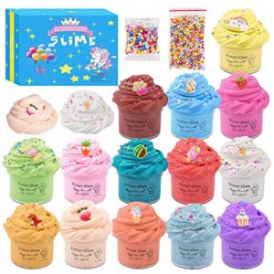 lixianshi slime,super mini butter slime kit 14 pack,scented slimes for girls and boys,party favor gifts ,soft and non-sticky