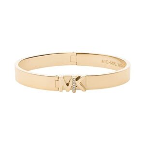 michael kors women's hardware gold-tone stainless steel bangle bracelet (model: mkj7697710)