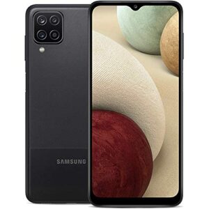 samsung galaxy a12 32gb a125u 6.5" display quad camera android smartphone - black (renewed) (at&t locked)