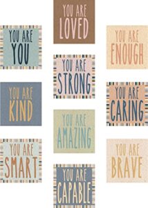 teacher created resources everyone is welcome positive affirmations accents, pack of 30