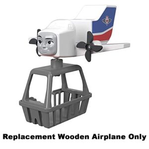 Replacement Part for Thomas and Friends Wooden Train Set - FXT66 ~ Wood Big World Adventures ~ Replacement Wooden Airplane, White, Red, Blue