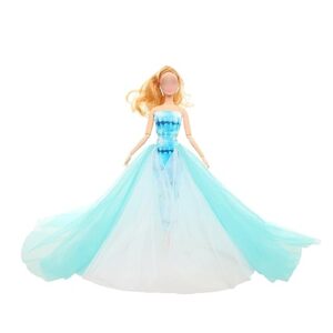 barwa wedding dress evening party princess gown long dress for 11.5 inch girl doll
