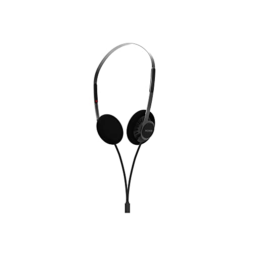 Koss KPH40 Utility On-Ear Headphones, Detachable Interchangeable Cord System, Retro Style, Ultra Lightweight Design (Stealth Black)