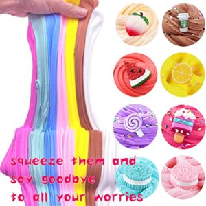 Butter Slime Kit for Girls and Boys 11pack with Scent,Stretchy and Non-Sticky,Stress Relief Toy,Birthday Gift and Party Favors