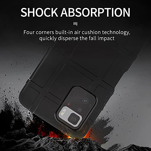 Dinglijia Designed for Redmi Note 10 Pro 5G Case, Military Grade Shockproof Protection, Drop-Tested Cover and Camera Lens Protection Shiled Phone Case for Redmi Note 10 Pro 5G HD Black