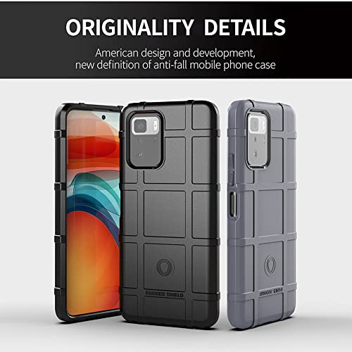 Dinglijia Designed for Redmi Note 10 Pro 5G Case, Military Grade Shockproof Protection, Drop-Tested Cover and Camera Lens Protection Shiled Phone Case for Redmi Note 10 Pro 5G HD Black