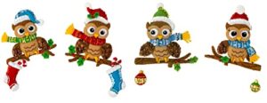 bucilla felt ornament kit xmas, christmas owls