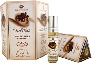 al-rehab choco musk attar 6ml (pack of 6) alcohol free long lasting perfume