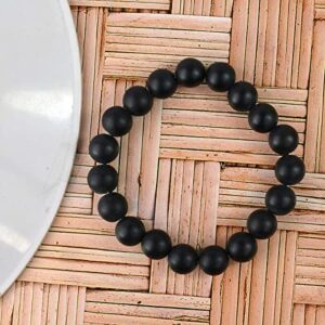 Neelam Ratna Charged Activated Energized Shaligram Bracelet Natural Crystal Healing Gemstone Bracelet Yoga Meditation for Men & Women | Size 8 mm