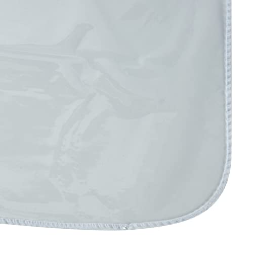 Home Details Oblong Tablecloth Protector | 60” x 120” | Kitchen | Durable Construction | Crystal Clean Vinyl