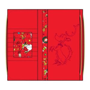 Loungefly Dr. Seuss The Grinch Loves The Holidays Zip Around Wallet, Multi, One Size