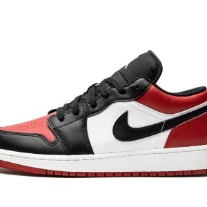 Nike Jordan Youth Air Jordan 1 Low GS 553560 612 Bred Toe - Size 4Y, Gym Red/White-black