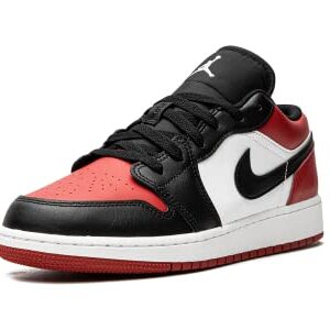 Nike Jordan Youth Air Jordan 1 Low GS 553560 612 Bred Toe - Size 4Y, Gym Red/White-black