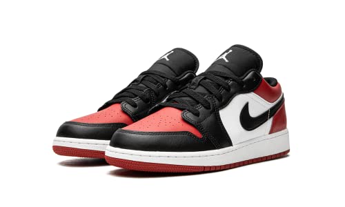 Nike Jordan Youth Air Jordan 1 Low GS 553560 612 Bred Toe - Size 4Y, Gym Red/White-black