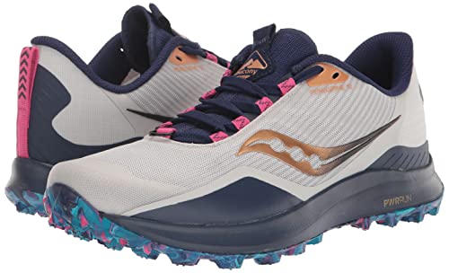 Saucony Women's Peregrine 12 Trail Running Shoe, Prospect Glass, 7.5