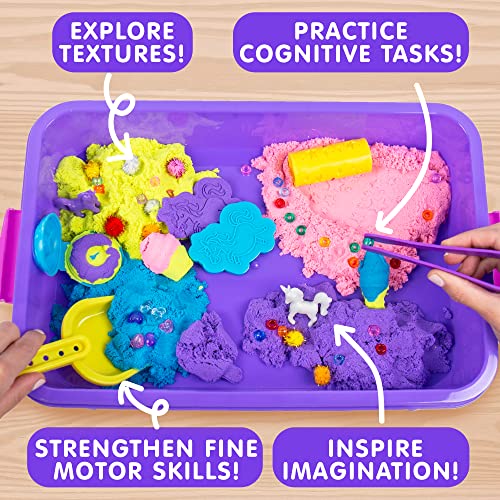 Made By Me Explore + Create Unicorn Sensory Bin - Sensory Bins for Toddlers - All-in-One Tactile Sensory Toys - Learn Through Play Toys - Unique Fine Motor Toys & Magical Sensory Experience