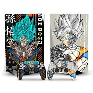 skin for ps5 disc edition anime console and controller cover skins mecha fan art design compatible with playstation 5 disc version