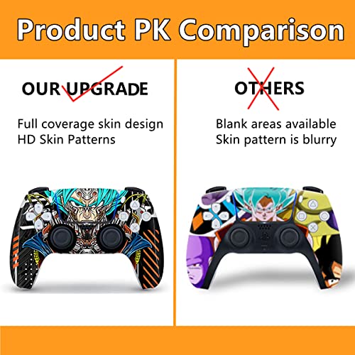 Skin for PS5 Disc Edition Anime Console and Controller Cover Skins Mecha Fan Art Design Compatible with Playstation 5 Disc Version