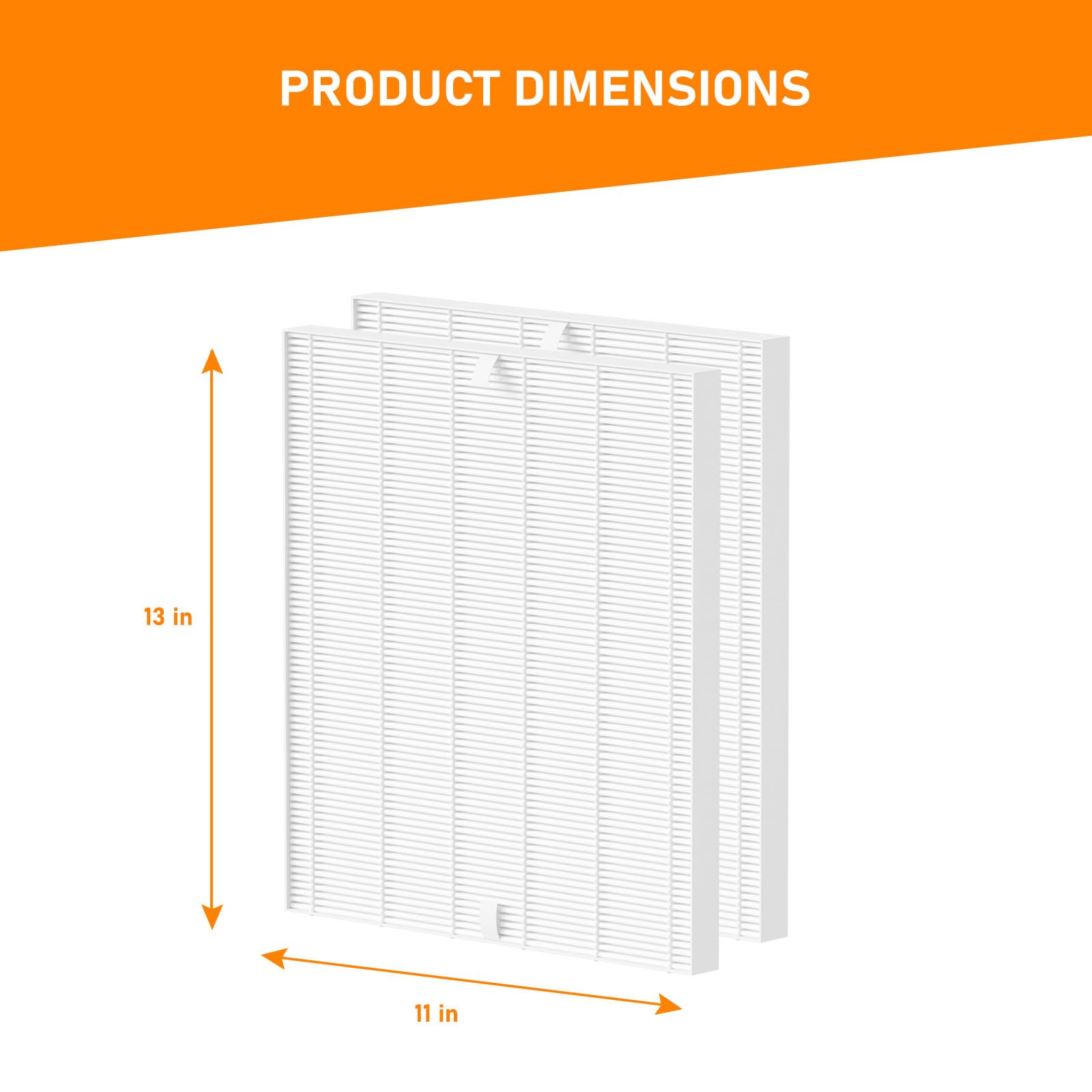 C545 True HEPA Replacement Filter S Compatible with Winix C545 Air Purifier, Replaces Winix S Filter 1712-0096-00, 2 Pack HEPA Filtrer only