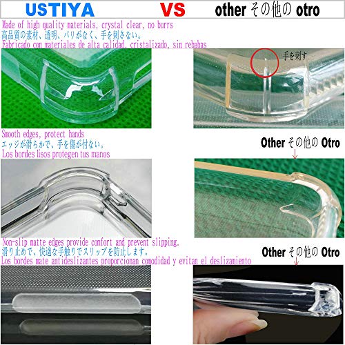 USTIYA Case for Oppo Reno 6 5G Clear TPU Four Corners Protective Cover Transparent Soft funda