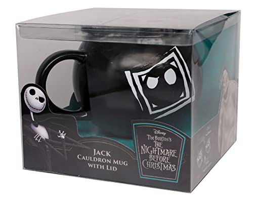 Nightmare Before Christmas NBC Jack Cauldron Mug with Cover, Black