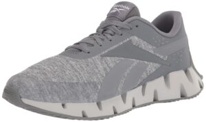 reebok men's zig dynamica 2.0 sneaker, pure grey, 8.5