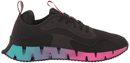 Reebok Women's Zig Dynamica Sneaker, Black/Proud Pink, 8.5