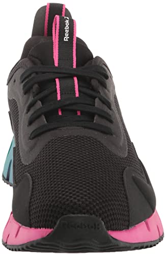 Reebok Women's Zig Dynamica Sneaker, Black/Proud Pink, 8.5