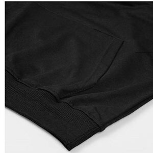 jupkem unisex animation hoodie cosplay Jacket Pullover Sweatshirt with Pocket (XX-Large, Black 1)