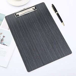 office supply clipboard wood a4 a5 clipboard maple writing pads exam clip board office school supply thing item folder paper desk stationery accessory durable low profile clip (color : black 1pcs)
