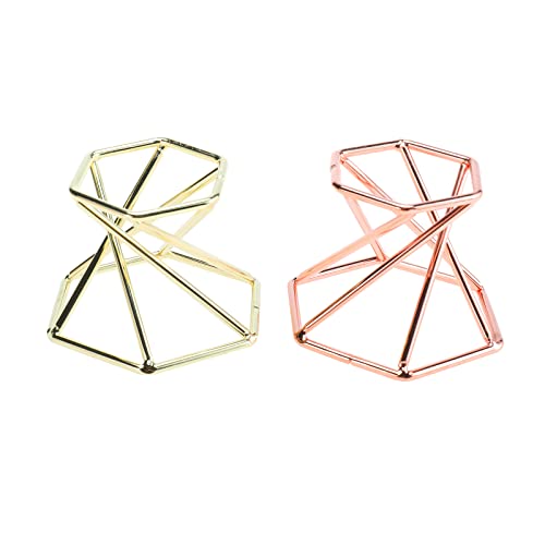 SanSanYa 12Pieces Mini Air Plant Stand Metal Geometric Air Plant Display Stand Geometric Air Plant Container Mini Air Plant Holders