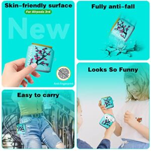 Mulafnxal for Airpods 3 3rd Generation Case Cute 3D Lovely Unique Cartoon for Airpod 3 Silicone Cover Fun Funny Cool Design Fashion Cases for Boys Girls Kids Teen for Air pods 3 (2022) (Plum Drink)