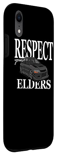 iPhone XR Retro Racer, Respect Your Elders, Mens Vintage Tuner Car Case