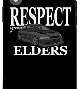 iPhone XR Retro Racer, Respect Your Elders, Mens Vintage Tuner Car Case