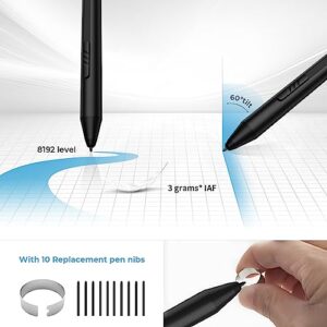 XPPen Deco LW Wireless Drawing Tablet- 10x6 Bluetooth Graphic Tablet with Battery-Free X3 Digital Stylus Wireless Drawing PAD Compatible with Chrome, Windows 11, Linux, Mac, and Android (Black)