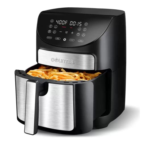 Gourmia - GOURMIA DIGITAL AIR FRYER 6.7L/7-QT INCLUDES BASKET, TRAY AND SHELF MULTI-PURPOSE