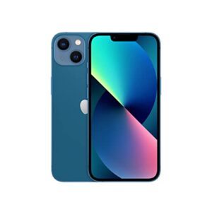 apple iphone 13, 256gb, blue - unlocked (renewed)