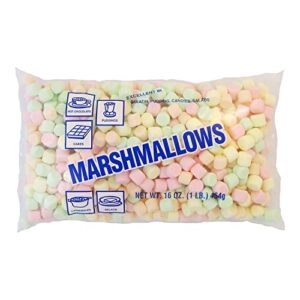 12/1 lb poly bag miniature flavored marshmallows