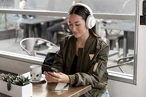 Shure AONIC 40 Over Ear Wireless Bluetooth Noise Cancelling Headphones with Microphone, Studio-Quality Sound, 25 Hour Battery Life, Fingertip Controls, iPhone & Android Compatible - White