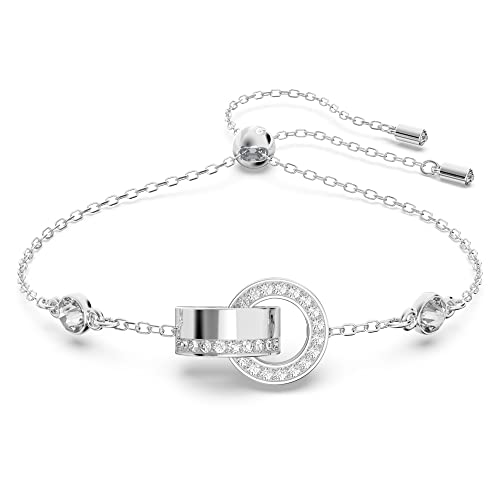 SWAROVSKI Hollow Bracelet, White, Rhodium Finish