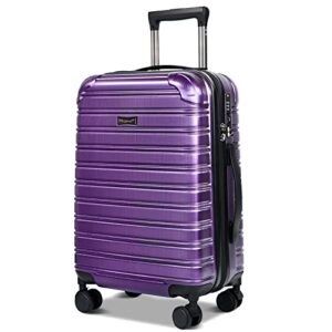 feybaul luggage suitcase pc abs hardshell carry on luggage with spinner wheels