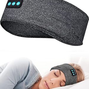 POSNIUD Sleep Headphones Bluetooth Sleeping Headband Sleeping Headphones Cozy Headphones, Ultra-Soft Long Time Play Headphone Band for Side Sleepers, Sleeping Gifts for Women Men