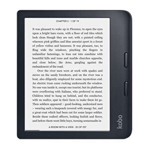 Kobo Libra 2 Black Bundle with Poppy Red SleepCover