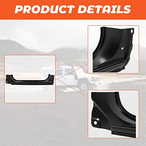 Kojem Outer Rocker Panel Compatible with 1973-1987 Chevy GMC C/K 73-91 Blazer Jimmy LH Driver Side