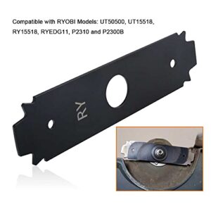 KINTLE AC04215 8" Reversible Heavy Duty Hardened Steel Edger Blade - Compatible with All RYOBI Gas and Cordless Stick edgers, Fits UT50500, UT15518, RY15518, RYEDG11, P2310 and P2300B