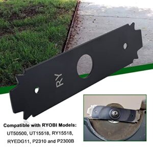 KINTLE AC04215 8" Reversible Heavy Duty Hardened Steel Edger Blade - Compatible with All RYOBI Gas and Cordless Stick edgers, Fits UT50500, UT15518, RY15518, RYEDG11, P2310 and P2300B