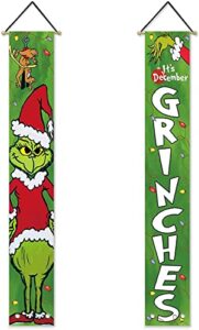 colorlife christmas decorations. this is the porch sign for december. hanging banners for the courtyard indoor and outdoor parties during the christmas and winter holidays. 12 x 72 inche